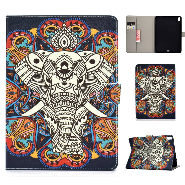 Colored Drawing Pattern Horizontal Flip PU Leather Case with Holder & Card Slot & Sleep / Wake-up Function, For iPad Pro 10.5 inch, For iPad Pro 11 (2020), For iPad Pro 11 (2018)