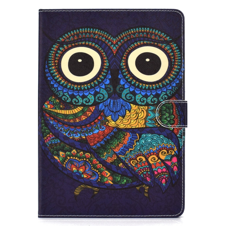 Colored Drawing Pattern Horizontal Flip PU Leather Case with Holder & Card Slot & Sleep / Wake-up Function, For iPad 10.2, For iPad 9.7 (2017/2018) & Air 2 & Air, For iPad Mini 2019 & 4 & 3 & 2 & 1