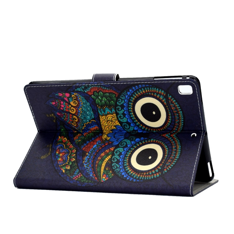 Colored Drawing Pattern Horizontal Flip PU Leather Case with Holder & Card Slot & Sleep / Wake-up Function, For iPad 10.2, For iPad 9.7 (2017/2018) & Air 2 & Air, For iPad Mini 2019 & 4 & 3 & 2 & 1