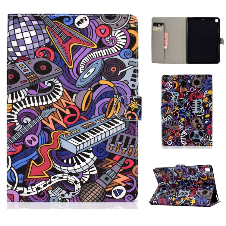 Colored Drawing Pattern Horizontal Flip PU Leather Case with Holder & Card Slot & Sleep / Wake-up Function, For iPad 10.2, For iPad 9.7 (2017/2018) & Air 2 & Air, For iPad Mini 2019 & 4 & 3 & 2 & 1