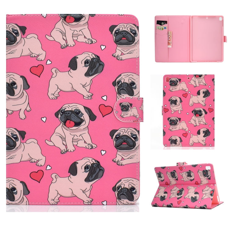 Colored Drawing Pattern Horizontal Flip PU Leather Case with Holder & Card Slot & Sleep / Wake-up Function, For iPad 10.2, For iPad 9.7 (2017/2018) & Air 2 & Air, For iPad Mini 2019 & 4 & 3 & 2 & 1