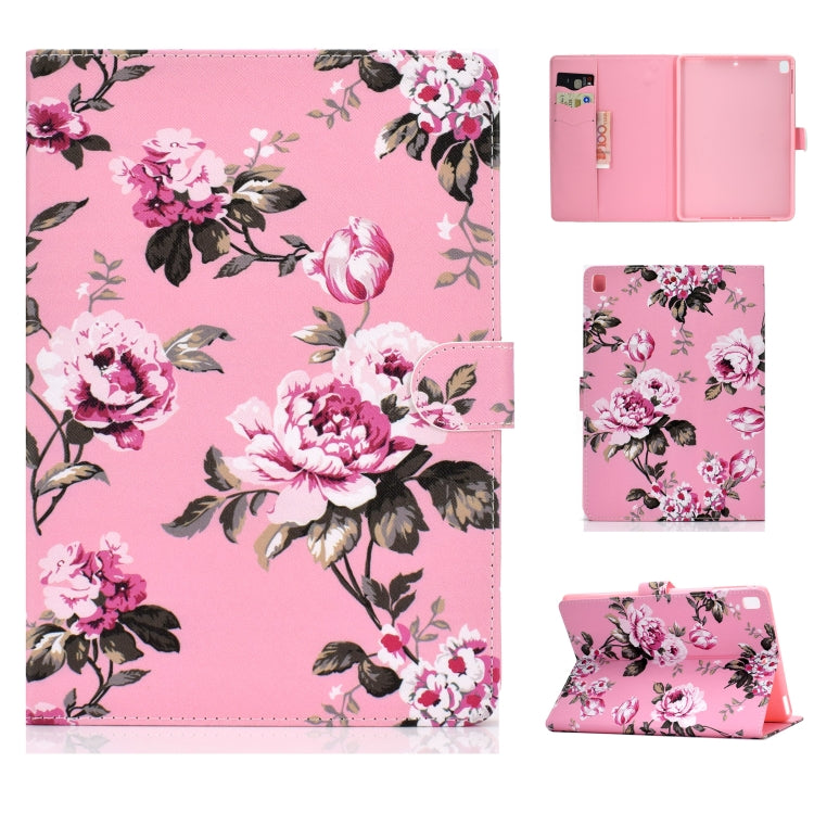 Colored Drawing Pattern Horizontal Flip PU Leather Case with Holder & Card Slot & Sleep / Wake-up Function, For iPad 10.2, For iPad 9.7 (2017/2018) & Air 2 & Air, For iPad Mini 2019 & 4 & 3 & 2 & 1