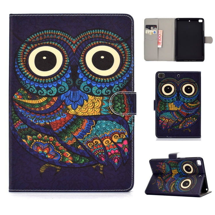 Colored Drawing Pattern Horizontal Flip PU Leather Case with Holder & Card Slot & Sleep / Wake-up Function, For iPad 10.2, For iPad 9.7 (2017/2018) & Air 2 & Air, For iPad Mini 2019 & 4 & 3 & 2 & 1