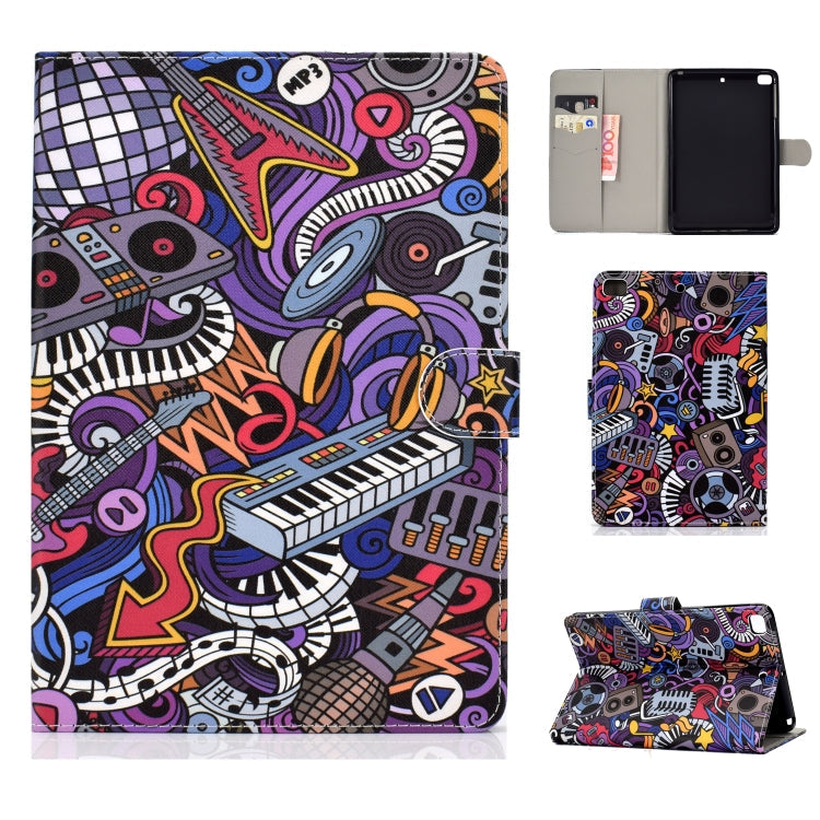 Colored Drawing Pattern Horizontal Flip PU Leather Case with Holder & Card Slot & Sleep / Wake-up Function, For iPad 10.2, For iPad 9.7 (2017/2018) & Air 2 & Air, For iPad Mini 2019 & 4 & 3 & 2 & 1