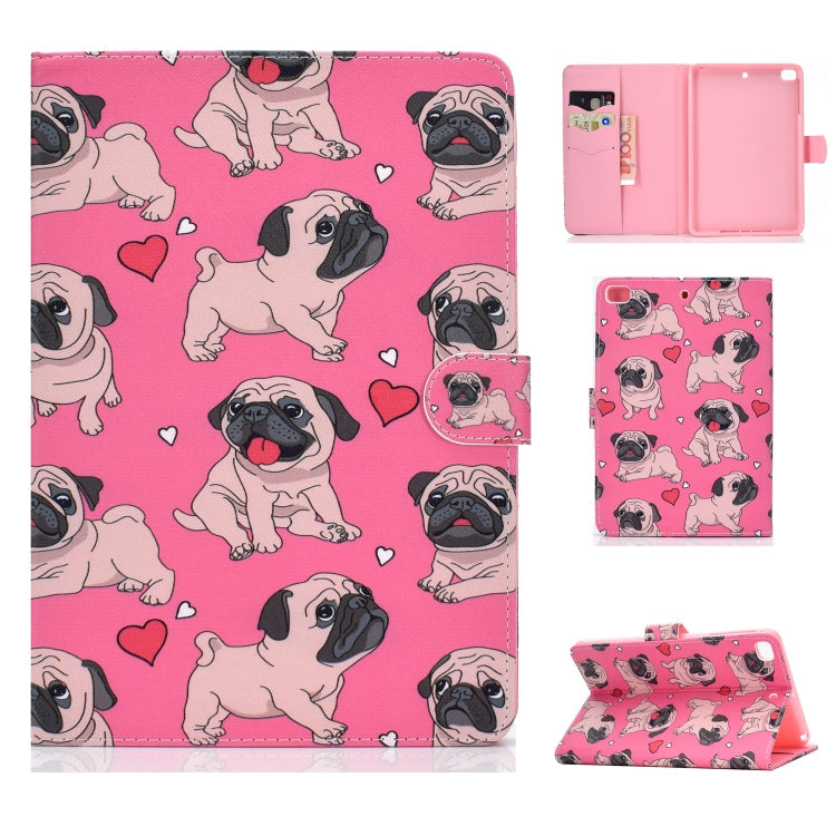 Colored Drawing Pattern Horizontal Flip PU Leather Case with Holder & Card Slot & Sleep / Wake-up Function, For iPad 10.2, For iPad 9.7 (2017/2018) & Air 2 & Air, For iPad Mini 2019 & 4 & 3 & 2 & 1