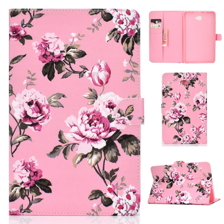 Colored Drawing Pattern Horizontal Flip PU Leather Case with Holder & Card Slot & Sleep / Wake-up Function, For Samsung Galaxy Tab A 10.1 (2019) T510/T515, For Samsung Galaxy Tab A 10.1 T580/T585 (2016), For Samsung Galaxy Tab A 10.5 T590/T595