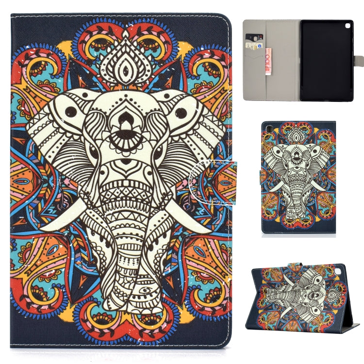 Colored Drawing Pattern Horizontal Flip PU Leather Case with Holder & Card Slot & Sleep / Wake-up Function, For Samsung Galaxy Tab S5e 10.5 T720 / T725, For Amazon Kindle Fire HD 8 2016/2017, For Amazon Kindle Fire HD 10 2017
