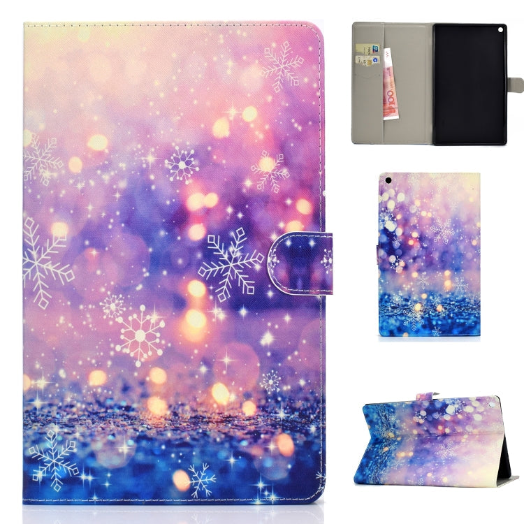 Colored Drawing Pattern Horizontal Flip PU Leather Case with Holder & Card Slot & Sleep / Wake-up Function, For Samsung Galaxy Tab S5e 10.5 T720 / T725, For Amazon Kindle Fire HD 8 2016/2017, For Amazon Kindle Fire HD 10 2017