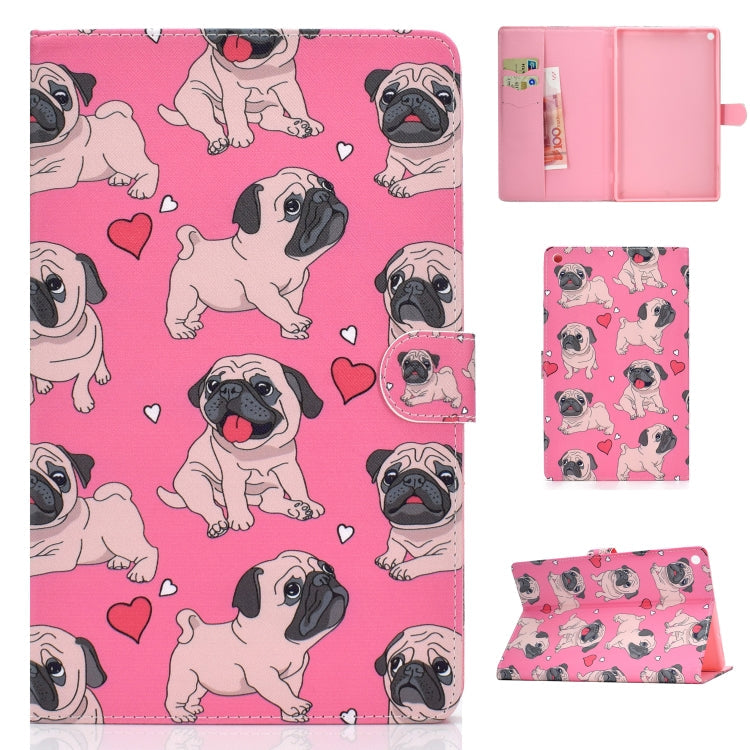 Colored Drawing Pattern Horizontal Flip PU Leather Case with Holder & Card Slot & Sleep / Wake-up Function, For Samsung Galaxy Tab S5e 10.5 T720 / T725, For Amazon Kindle Fire HD 8 2016/2017, For Amazon Kindle Fire HD 10 2017