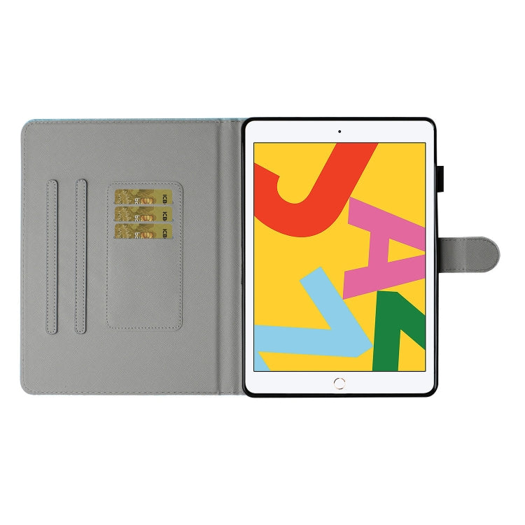 Colored Drawing Pattern Horizontal Flip PU Leather Case with Holder & Card Slot & Sleep / Wake-up Function, For iPad Pro 10.2 2021 / 2020 / 2019 / 10.5 (2019), For iPad Pro 11 inch (2020), For iPad 9.7 (2017/2018) & Air 2 & Air                         ...