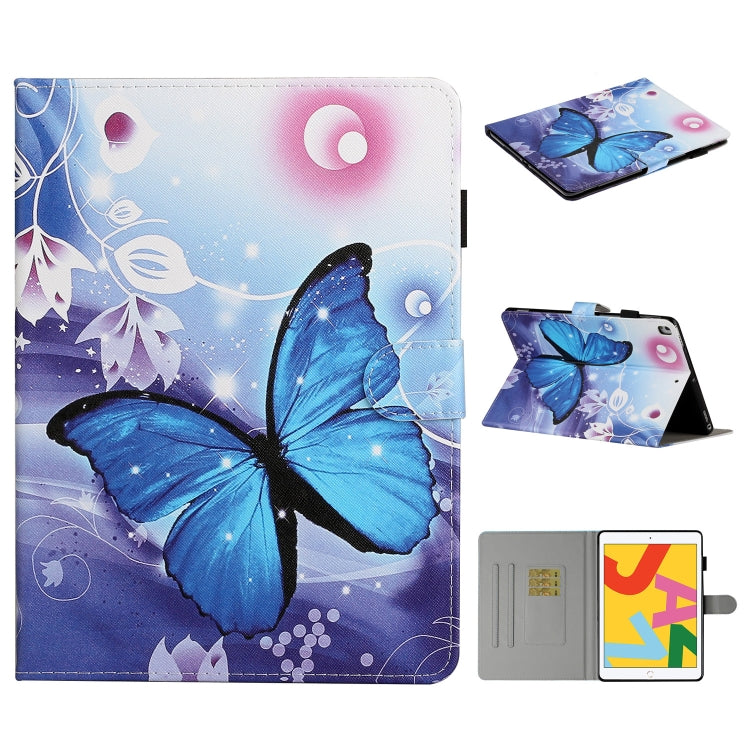 Colored Drawing Pattern Horizontal Flip PU Leather Case with Holder & Card Slot & Sleep / Wake-up Function, For iPad Pro 10.2 2021 / 2020 / 2019 / 10.5 (2019), For iPad Pro 11 inch (2020), For iPad 9.7 (2017/2018) & Air 2 & Air                         ...