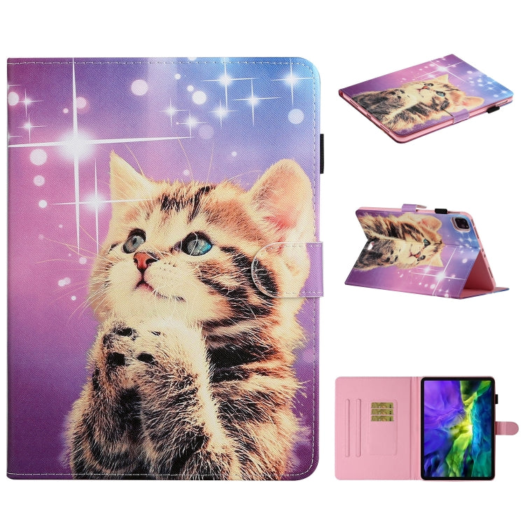 Colored Drawing Pattern Horizontal Flip PU Leather Case with Holder & Card Slot & Sleep / Wake-up Function, For iPad Pro 10.2 2021 / 2020 / 2019 / 10.5 (2019), For iPad Pro 11 inch (2020), For iPad 9.7 (2017/2018) & Air 2 & Air                         ...