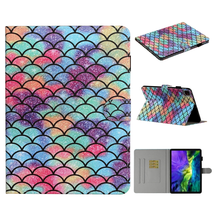 Colored Drawing Pattern Horizontal Flip PU Leather Case with Holder & Card Slot & Sleep / Wake-up Function, For iPad Pro 10.2 2021 / 2020 / 2019 / 10.5 (2019), For iPad Pro 11 inch (2020), For iPad 9.7 (2017/2018) & Air 2 & Air                         ...