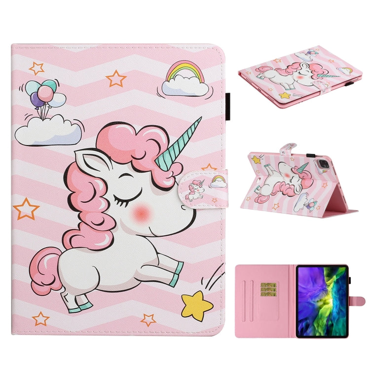 Colored Drawing Pattern Horizontal Flip PU Leather Case with Holder & Card Slot & Sleep / Wake-up Function, For iPad Pro 10.2 2021 / 2020 / 2019 / 10.5 (2019), For iPad Pro 11 inch (2020), For iPad 9.7 (2017/2018) & Air 2 & Air                         ...