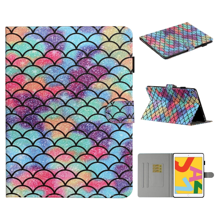 Colored Drawing Pattern Horizontal Flip PU Leather Case with Holder & Card Slot & Sleep / Wake-up Function, For iPad Pro 10.2 2021 / 2020 / 2019 / 10.5 (2019), For iPad Pro 11 inch (2020), For iPad 9.7 (2017/2018) & Air 2 & Air                         ...
