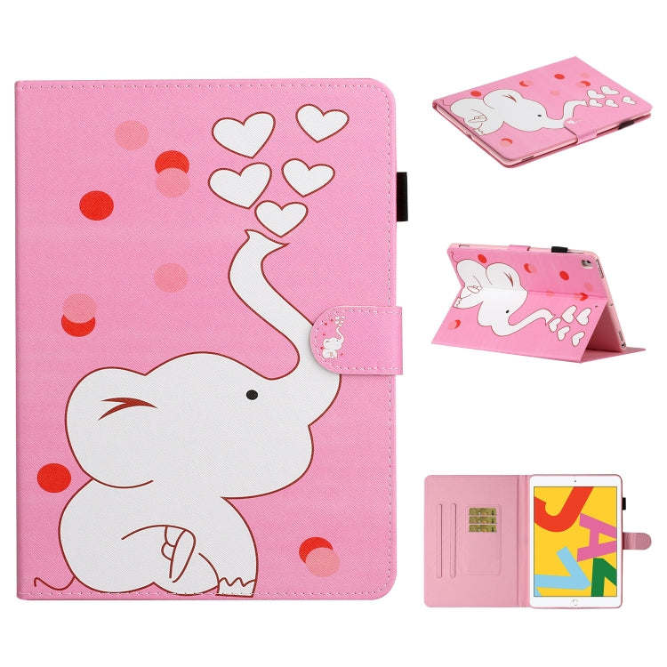 Colored Drawing Pattern Horizontal Flip PU Leather Case with Holder & Card Slot & Sleep / Wake-up Function, For iPad Pro 10.2 2021 / 2020 / 2019 / 10.5 (2019), For iPad Pro 11 inch (2020), For iPad 9.7 (2017/2018) & Air 2 & Air                         ...