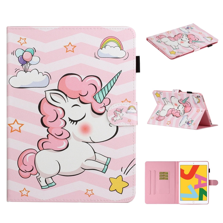 Colored Drawing Pattern Horizontal Flip PU Leather Case with Holder & Card Slot & Sleep / Wake-up Function, For iPad Pro 10.2 2021 / 2020 / 2019 / 10.5 (2019), For iPad Pro 11 inch (2020), For iPad 9.7 (2017/2018) & Air 2 & Air                         ...