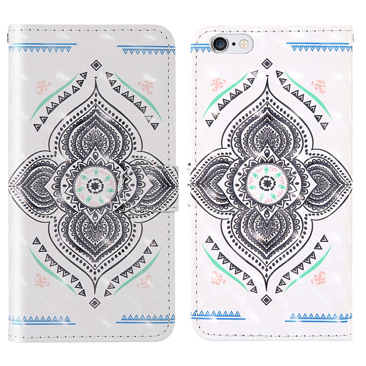 3D Painting Colored Drawing Pattern Horizontal Flip TPU + PU Leather Case with Holder & Card Slots & Wallet & Lanyard, For iPhone 6 / 6s, For iPhone 6 Plus / 6s Plus, For iPhone 7 / 8