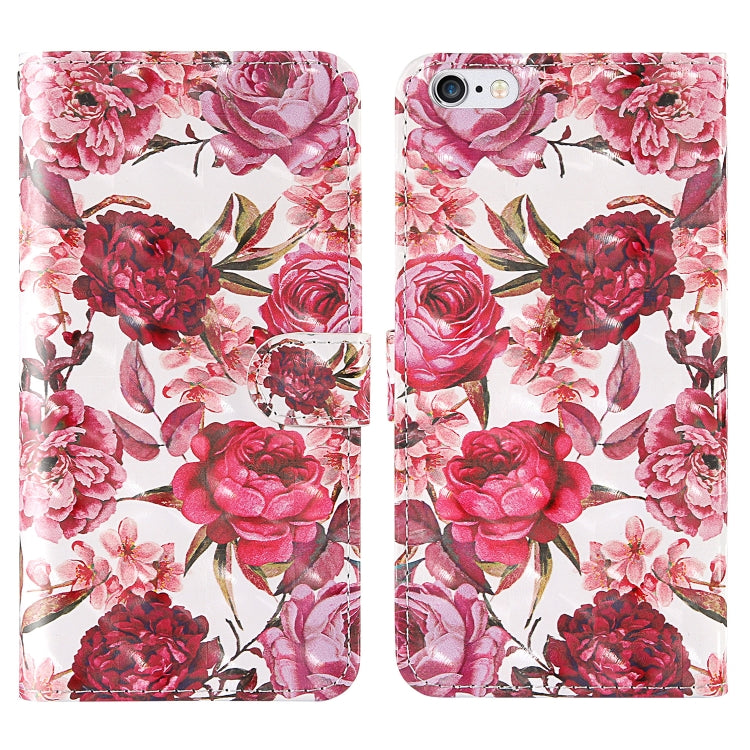 3D Painting Colored Drawing Pattern Horizontal Flip TPU + PU Leather Case with Holder & Card Slots & Wallet & Lanyard, For iPhone 6 / 6s, For iPhone 6 Plus / 6s Plus, For iPhone 7 / 8