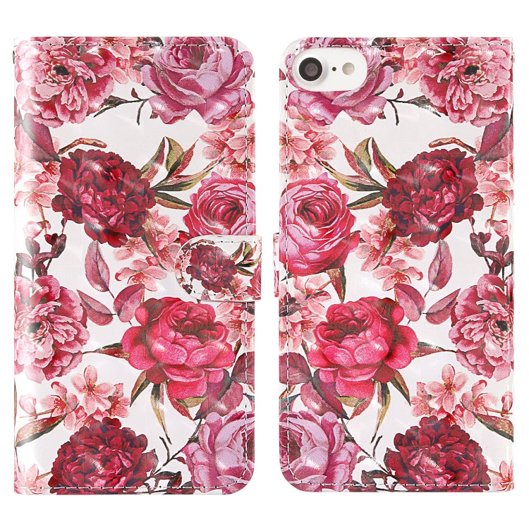 3D Painting Colored Drawing Pattern Horizontal Flip TPU + PU Leather Case with Holder & Card Slots & Wallet & Lanyard, For iPhone 6 / 6s, For iPhone 6 Plus / 6s Plus, For iPhone 7 / 8