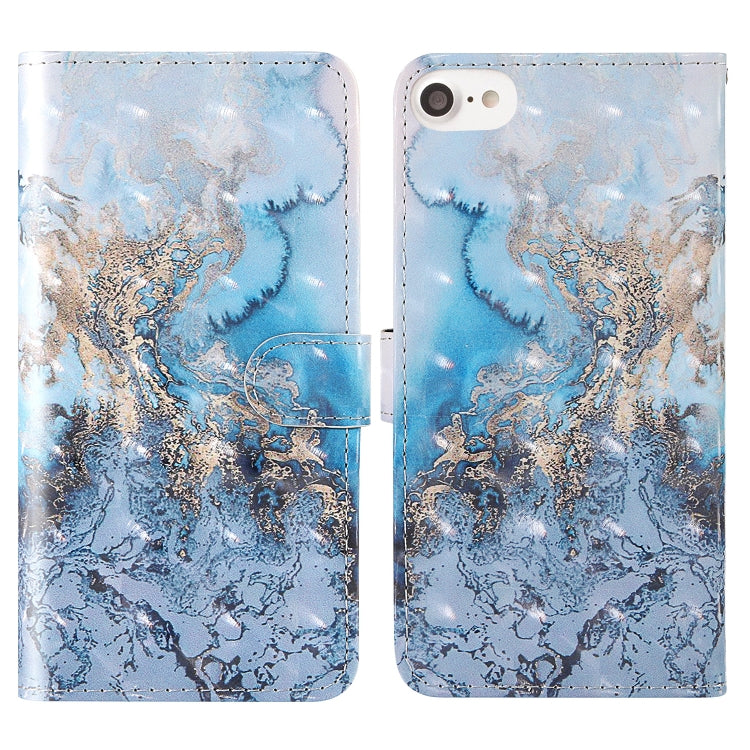 3D Painting Colored Drawing Pattern Horizontal Flip TPU + PU Leather Case with Holder & Card Slots & Wallet & Lanyard, For iPhone 6 / 6s, For iPhone 6 Plus / 6s Plus, For iPhone 7 / 8