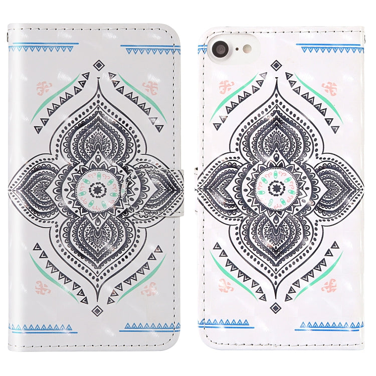3D Painting Colored Drawing Pattern Horizontal Flip TPU + PU Leather Case with Holder & Card Slots & Wallet & Lanyard, For iPhone 6 / 6s, For iPhone 6 Plus / 6s Plus, For iPhone 7 / 8