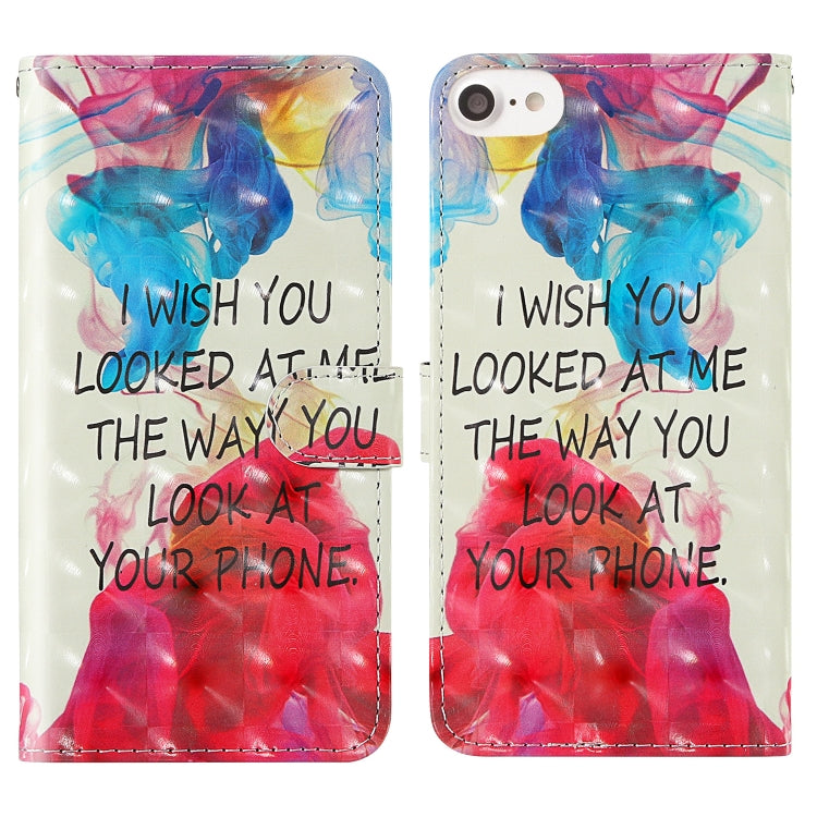 3D Painting Colored Drawing Pattern Horizontal Flip TPU + PU Leather Case with Holder & Card Slots & Wallet & Lanyard, For iPhone 6 / 6s, For iPhone 6 Plus / 6s Plus, For iPhone 7 / 8