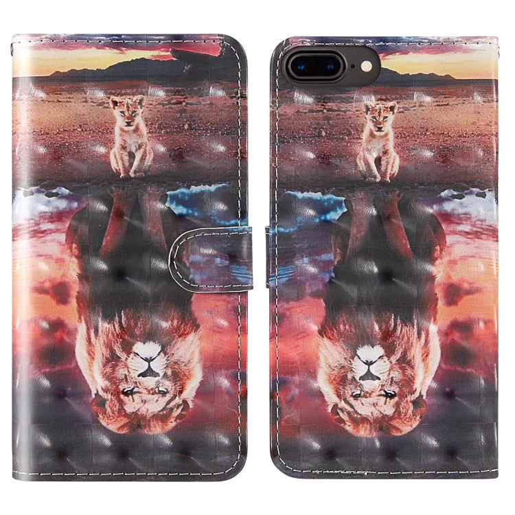 3D Painting Colored Drawing Pattern Horizontal Flip TPU + PU Leather Case with Holder & Card Slots & Wallet & Lanyard, For iPhone 7 Plus / 8 Plus, For iPhone 11, For iPhone 11 Pro