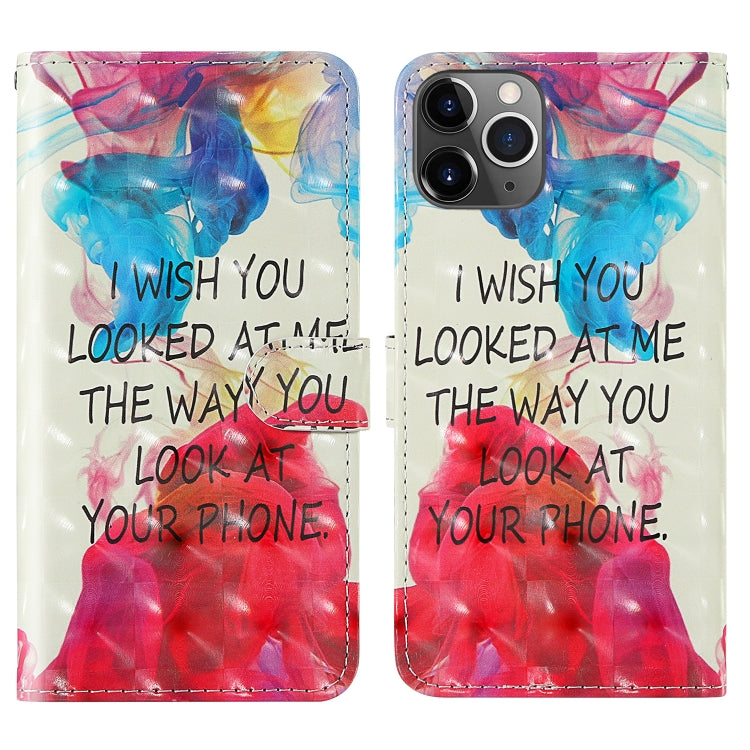 3D Painting Colored Drawing Pattern Horizontal Flip TPU + PU Leather Case with Holder & Card Slots & Wallet & Lanyard, For iPhone 11 Pro Max, For iPhone X, For iPhone XR