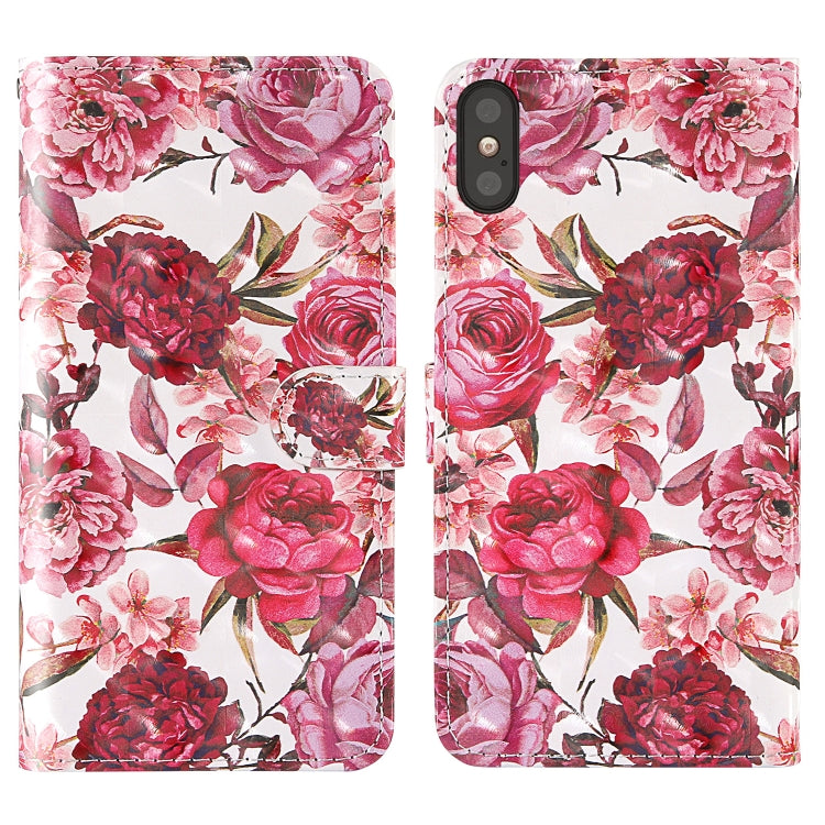 3D Painting Colored Drawing Pattern Horizontal Flip TPU + PU Leather Case with Holder & Card Slots & Wallet & Lanyard, For iPhone 11 Pro Max, For iPhone X, For iPhone XR
