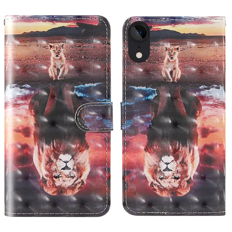 3D Painting Colored Drawing Pattern Horizontal Flip TPU + PU Leather Case with Holder & Card Slots & Wallet & Lanyard, For iPhone 11 Pro Max, For iPhone X, For iPhone XR