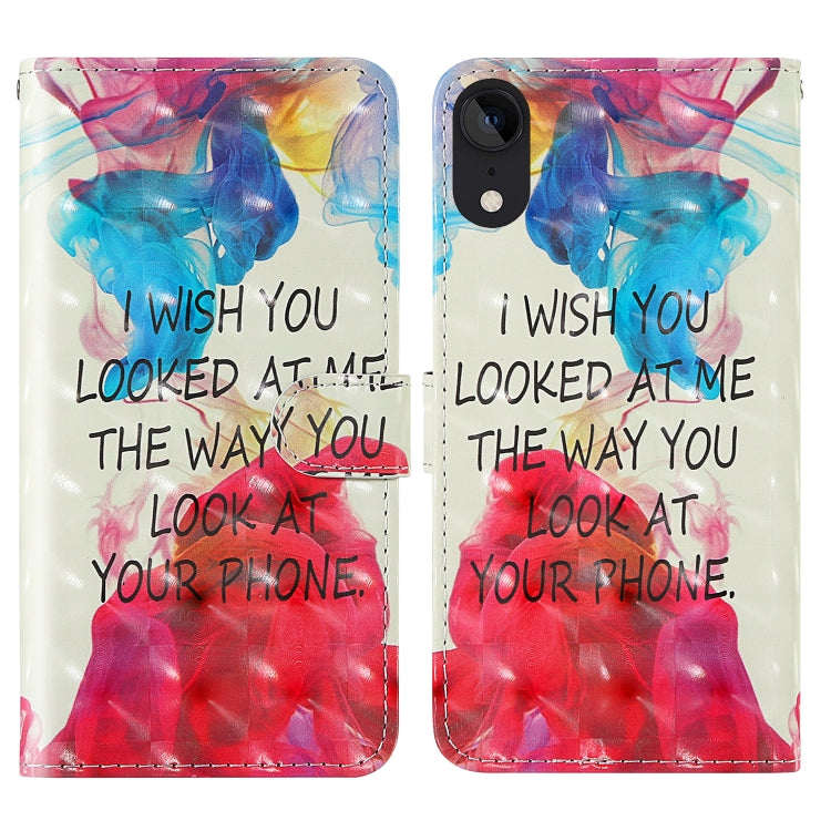 3D Painting Colored Drawing Pattern Horizontal Flip TPU + PU Leather Case with Holder & Card Slots & Wallet & Lanyard, For iPhone 11 Pro Max, For iPhone X, For iPhone XR