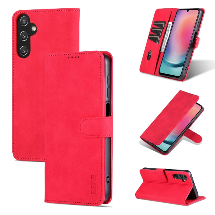 AZNS Skin Feel Calf Texture Flip Leather Phone Case, For Samsung Galaxy S24+ 5G, For Samsung Galaxy S24 5G, For Samsung Galaxy A15, For Samsung Galaxy A05