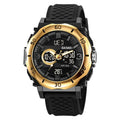 SKMEI 2098 Multifunctional Men 50M Waterproof Thermometer Dual Display Digital Wrist Watch