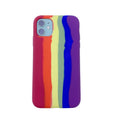 Rainbow Liquid Silicone Shockproof Full Coverage Protective Case, For iPhone 11 Pro
