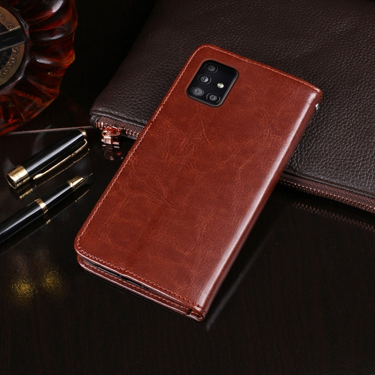 idewei Crazy Horse Texture Horizontal Flip Leather Case with Holder & Card Slots & Wallet, For Samsung Galaxy A51 5G, For Samsung Galaxy A71 5G, For Xiaomi Mi Note 10 Lite