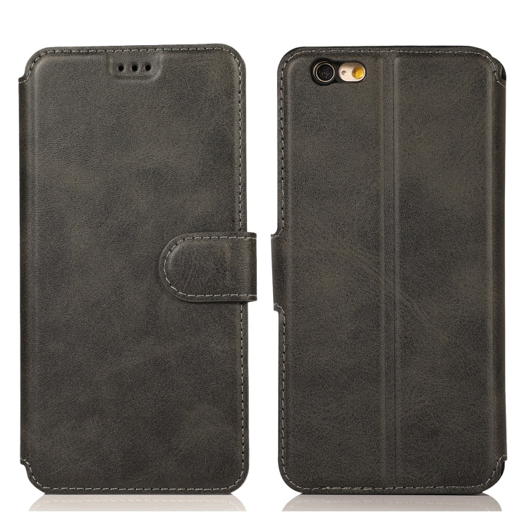 Calf Texture Magnetic Buckle Horizontal Flip Leather Case with Holder & Card Slots & Wallet & Photo Frame, For iPhone 6 / 6s, For iPhone 7 / 8, For iPhone 7 Plus / 8 Plus, For iPhone X / XS