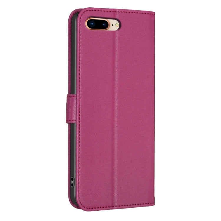 Four-leaf Embossed Leather Phone Case, For iPhone 7 Plus / 8 Plus