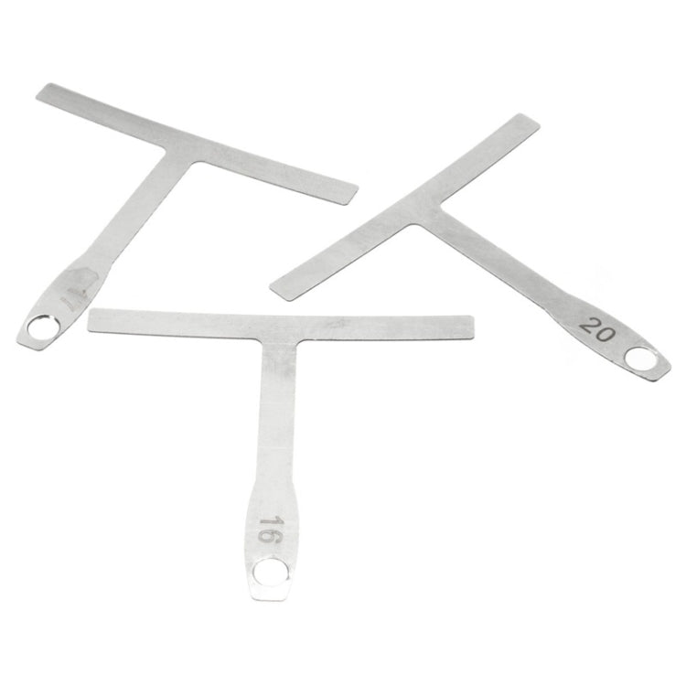9 in 1 Guitar T-shaped ruler, Neck Fingerboard, Frets Radian, String Yard Radian, Adjustable Measuring Caliper, 9 in 1 Guitar T Ruler
