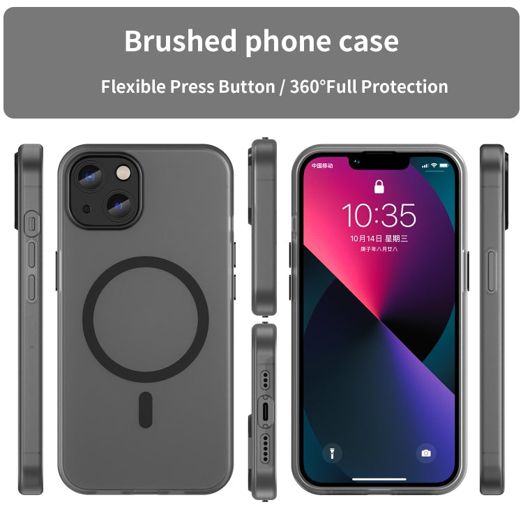MagSafe Frosted Translucent TPU + PC Full Coverage Phone Case, For iPhone 13, For iPhone 12