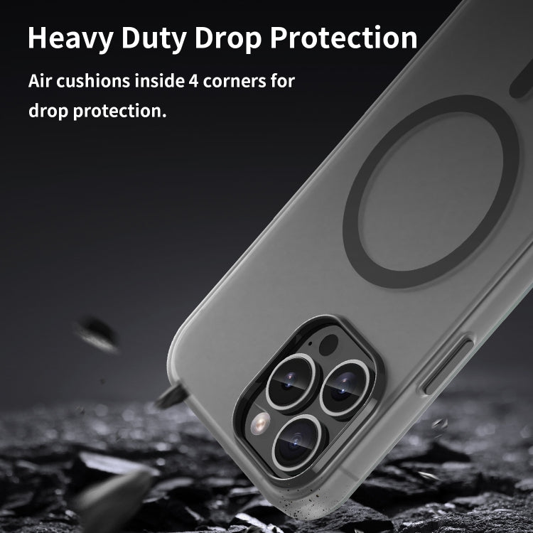 MagSafe Frosted Translucent TPU + PC Full Coverage Phone Case, For iPhone 12 Pro Max, For iPhone 12 Pro
