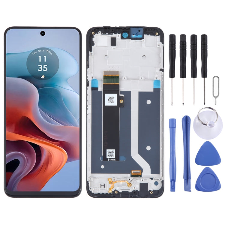 OEM LCD Screen Digitizer Full Assembly with Frame, For Motorola Moto G06, For Motorola Moto G15 Power, For Motorola Moto E15, For Motorola Moto G05, For Motorola Moto G15, For Motorola Moto G35, For Motorola Moto G55, For Motorola Moto G24             ...