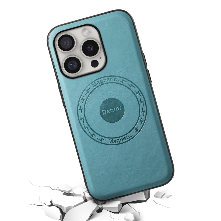 Denior Cowhide Texture Leather MagSafe Phone Case, For iPhone 16 Pro Max, For iPhone 16 Pro, For iPhone 16 Plus, For iPhone 16, For iPhone 15 Pro Max, For iPhone 15 Pro