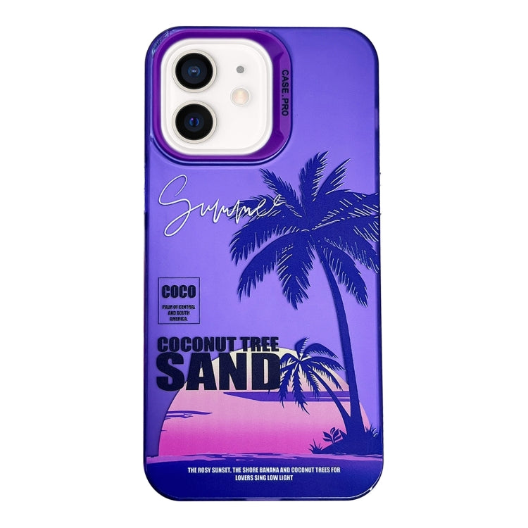 Creative Oil Painting Colorful Sunset Scenery TPU + PC Shockproof Phone Case, For iPhone 13 Pro Max, For iPhone 13 Pro, For iPhone 13, For iPhone 12, For iPhone 12 Pro Max, For iPhone 12 Pro