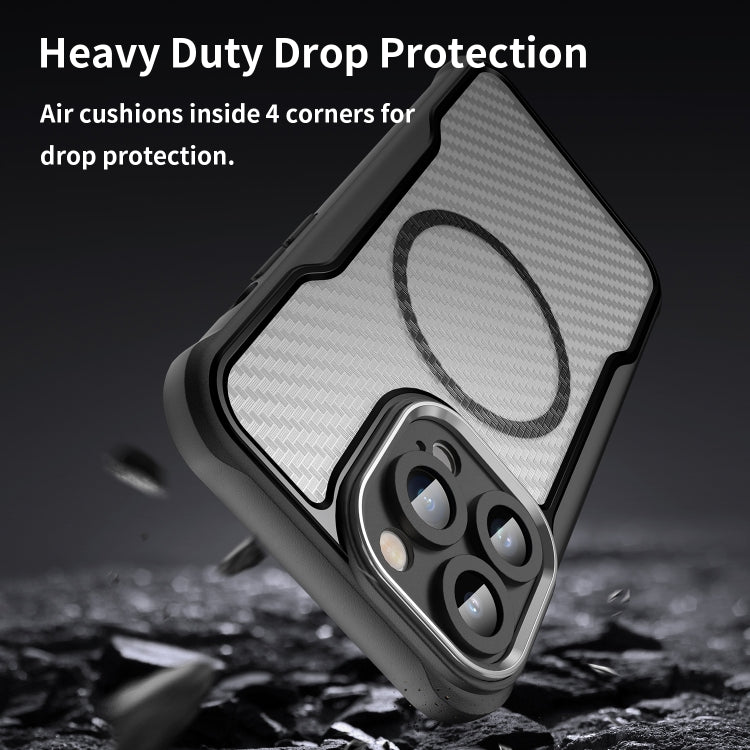 Carbon Fiber Texture MagSafe Translucent Phone Case, For iPhone 12, For iPhone 12 Pro Max, For iPhone 12 Pro, For iPhone 11 Pro Max, For iPhone 11, For iPhone 11 Pro