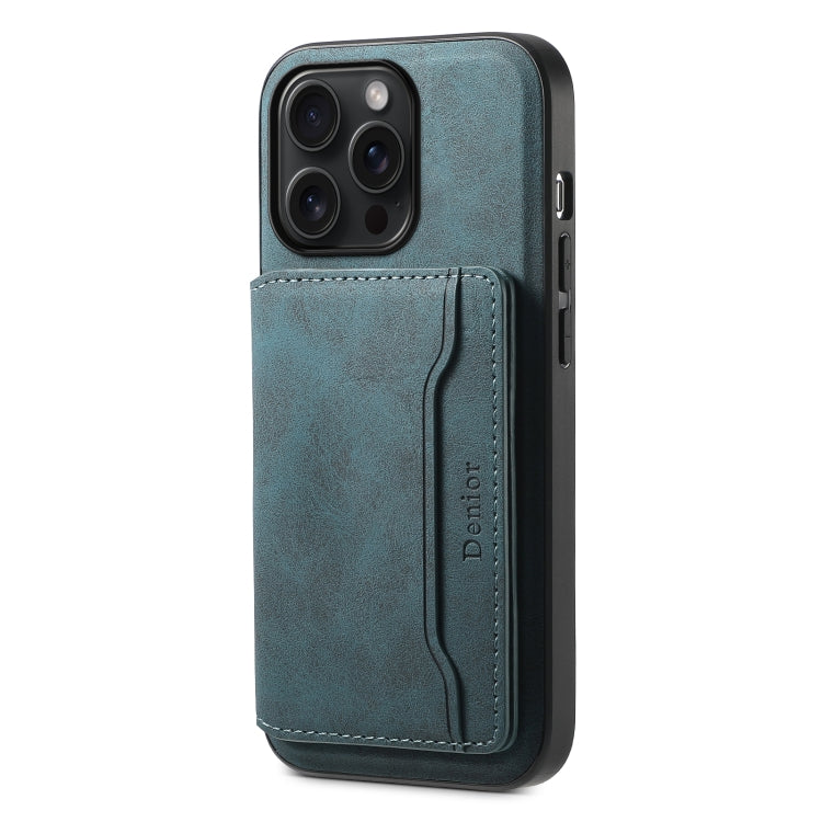 Denior D13 Retro Texture Leather MagSafe Card Bag Phone Case, For iPhone 15 Pro Max, For iPhone 15 Pro, For iPhone 15 Plus, For iPhone 15, For iPhone 14 Plus, For iPhone 13 / 14, For iPhone 14 Pro, For iPhone 14 Pro Max
