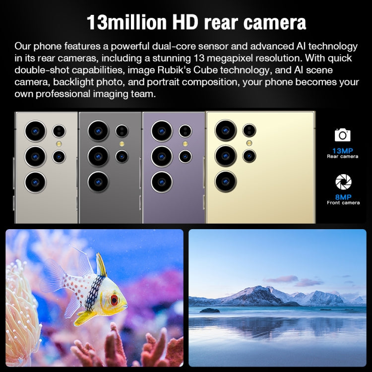 S24 Ultra / L26A, 6.75 inch Screen, Android 8.1 MTK6753 Octa Core, Network: 4G, Dual SIM, 3GB+64GB