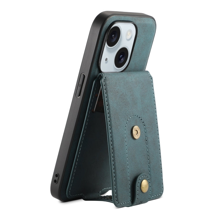 Denior D14 NK Retro Pattern MagSafe Magnetic Card Holder Leather Phone Case, For iPhone 15 Pro Max, For iPhone 15 Pro, For iPhone 15 Plus, For iPhone 15, For iPhone 14 Plus, For iPhone 14/13, For iPhone 14 Pro, For iPhone 14 Pro Max