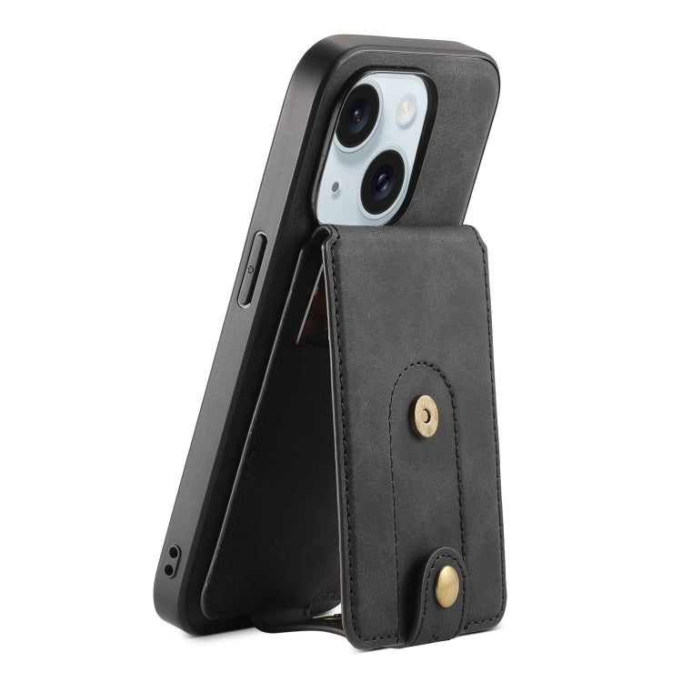 Denior D14 NK Retro Pattern MagSafe Magnetic Card Holder Leather Phone Case, For iPhone 15 Pro Max, For iPhone 15 Pro, For iPhone 15 Plus, For iPhone 15, For iPhone 14 Plus, For iPhone 14/13, For iPhone 14 Pro, For iPhone 14 Pro Max