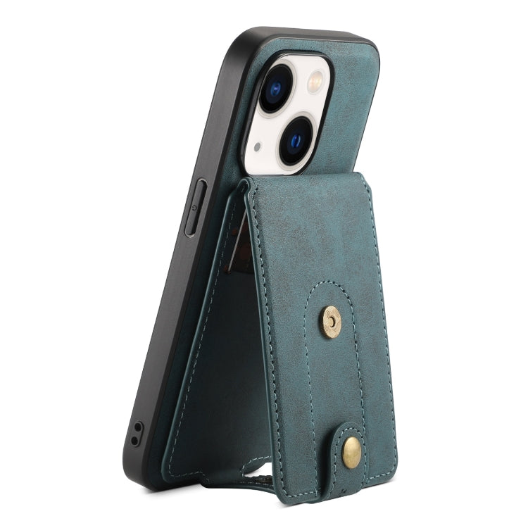 Denior D14 NK Retro Pattern MagSafe Magnetic Card Holder Leather Phone Case, For iPhone 15 Pro Max, For iPhone 15 Pro, For iPhone 15 Plus, For iPhone 15, For iPhone 14 Plus, For iPhone 14/13, For iPhone 14 Pro, For iPhone 14 Pro Max
